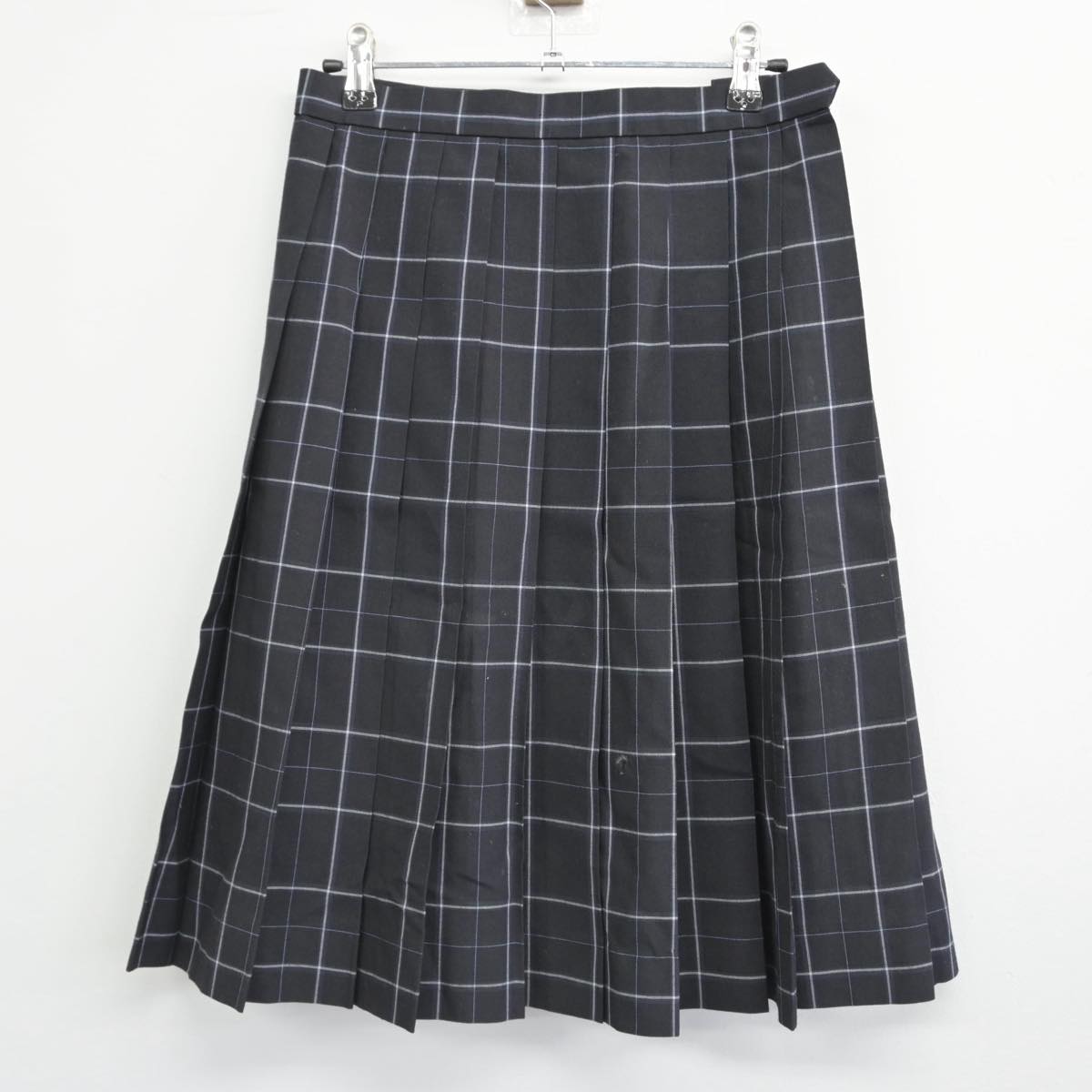 【中古】千葉県 拓殖大学紅陵高等学校 女子制服 2点（ニットベスト・スカート）sf029786