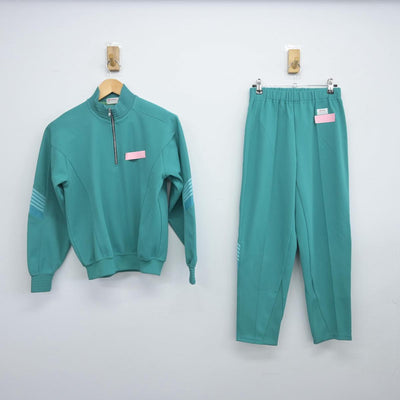 【中古】埼玉県 春里中学校 女子制服 2点（ジャージ 上・ジャージ 下）sf029803