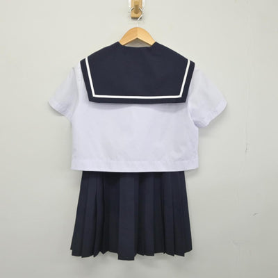 【中古】愛知県 金城学院高等学校 女子制服 2点（セーラー服・スカート）sf029821