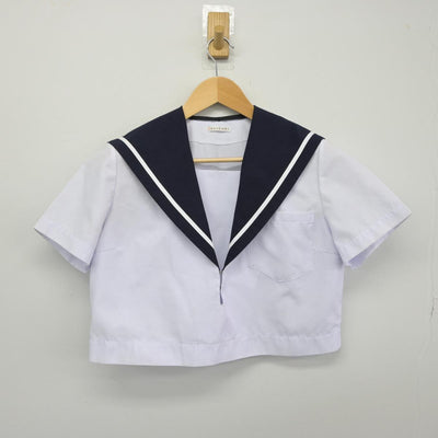 【中古】愛知県 金城学院高等学校 女子制服 2点（セーラー服・スカート）sf029821