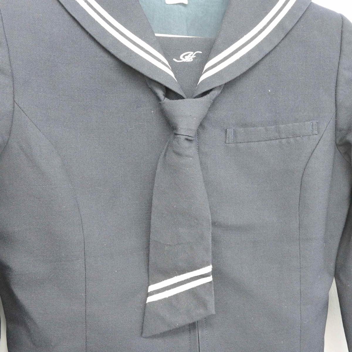 【中古】東京都 星野学園中学校 女子制服 3点（セーラー服・スカート）sf029828