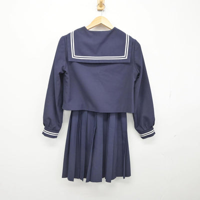 【中古】岡山県 総社西中学校 女子制服 3点（セーラー服・スカート）sf029839