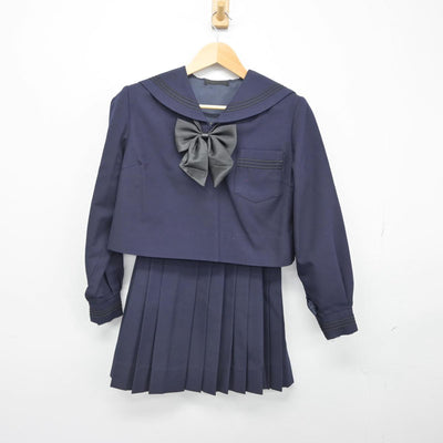 【中古】宮城県 宮城県気仙沼高等学校 女子制服 4点（セーラー服・スカート）sf029840