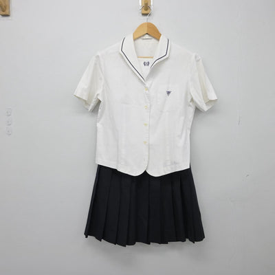 【中古】兵庫県 日ノ本学園高等学校 女子制服 3点（シャツ・シャツ・スカート）sf029854