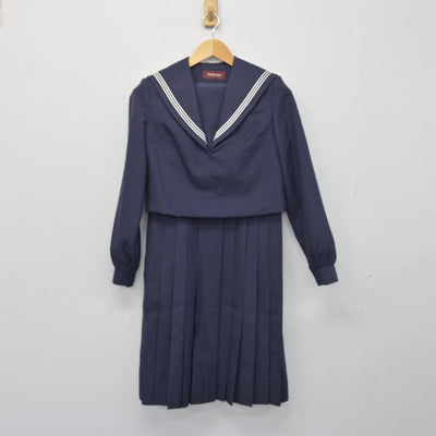 【中古】福岡県 長尾中学校/旧制服 女子制服 2点（セーラー服・ジャンパースカート）sf029862