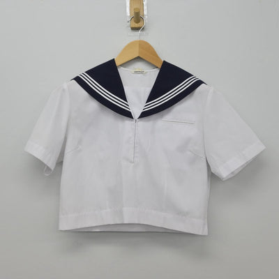 【中古】埼玉県 本庄高等学校 女子制服 2点（セーラー服・スカート）sf029865