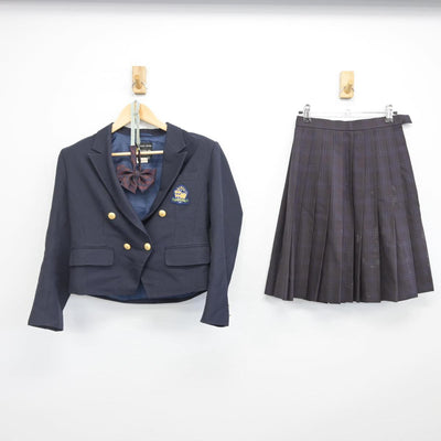 【中古】愛知県 岩倉総合高等学校 女子制服 4点（ブレザー・スカート・スカート）sf029888