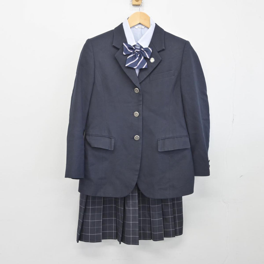 中古】神奈川県 相模原青陵高等学校 女子制服 5点（ブレザー