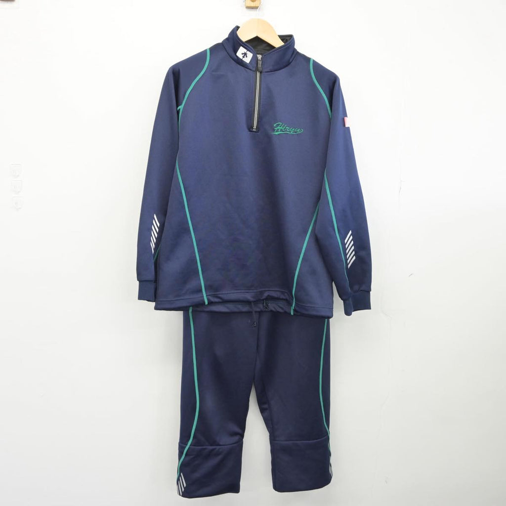 【中古】静岡県 沼津学園 飛龍高等学校 女子制服 2点（ジャージ 上・ジャージ 下）sf029921