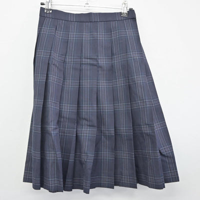 【中古】京都府 京都西山高等学校 女子制服 2点（ニットベスト・スカート）sf029928