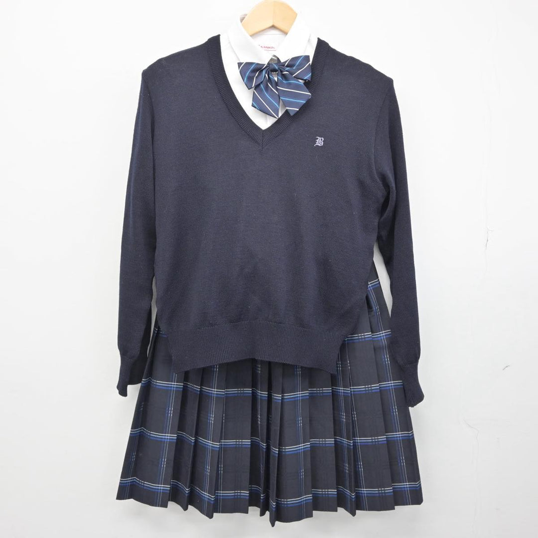 【中古】東京都 文化学園大学杉並高等学校 女子制服 5点（ブレザー・ニット・シャツ・スカート）sf029944 | 中古制服通販パレイド