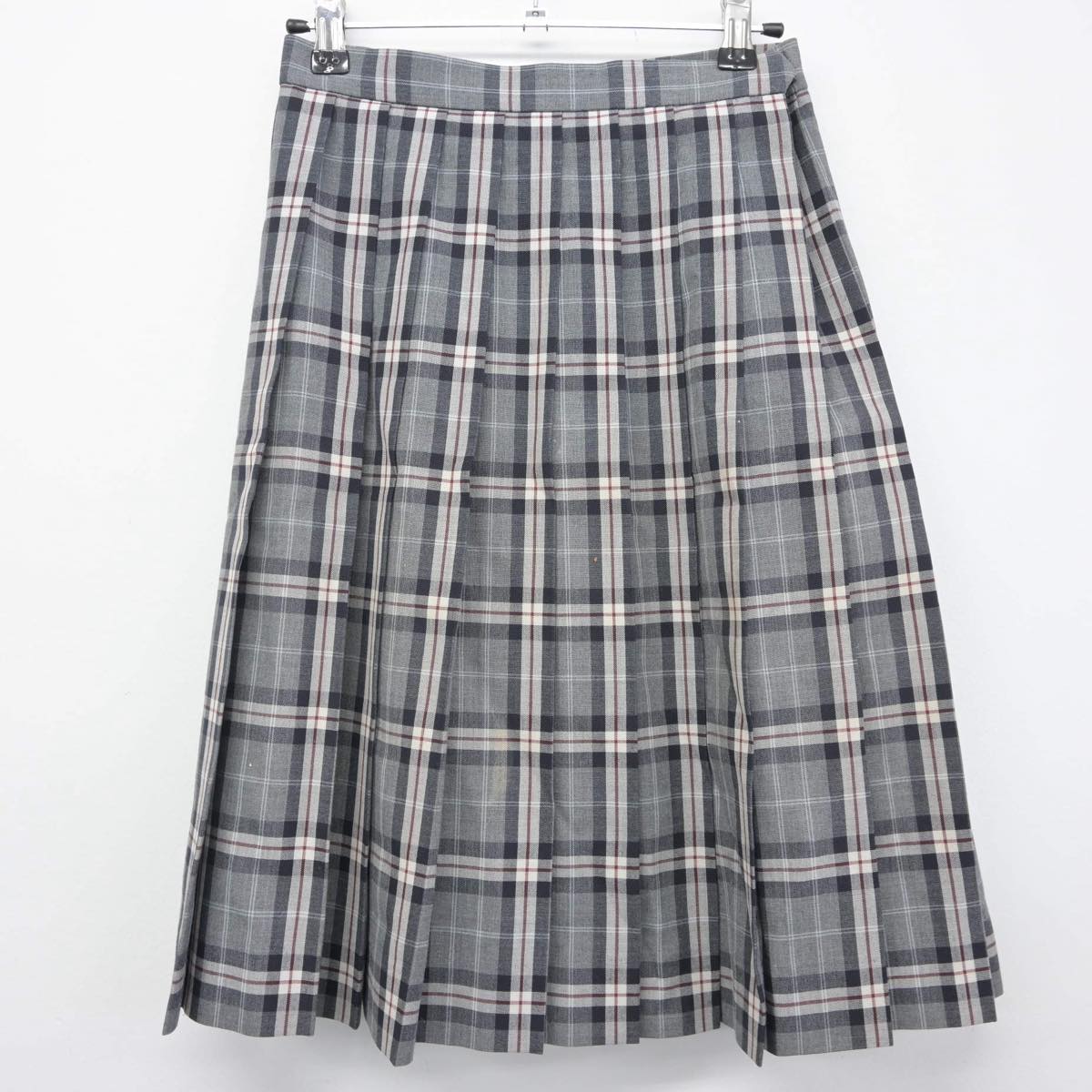 【中古】北海道 札幌日本大学高等学校 女子制服 4点（ニットベスト・シャツ・スカート）sf029950