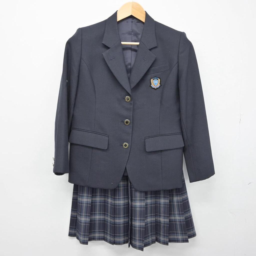 【中古】埼玉県 花咲徳栄高等学校 女子制服 3点（ブレザー・ベスト・スカート）sf029961