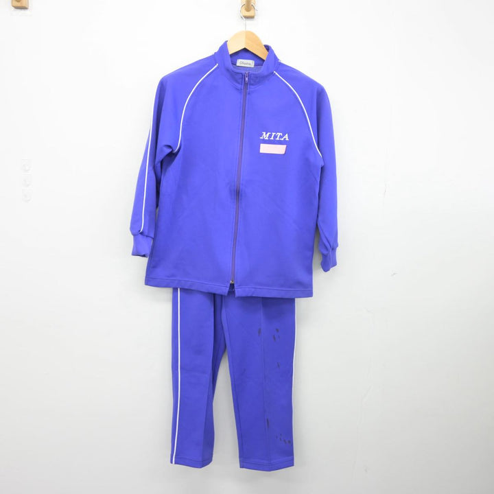 中古】千葉県 船橋市立三田中学校 女子制服 2点（ジャージ 上