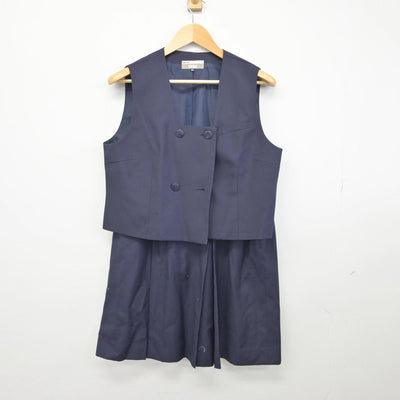 【中古】埼玉県 所沢北高等学校 女子制服 2点（ベスト・スカート）sf029981