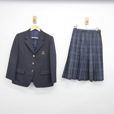 【中古】埼玉県 城南中学校 女子制服 2点（ブレザー・スカート）sf029984