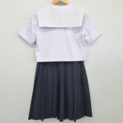 【中古】福岡県 新宮高等学校 女子制服 2点（セーラー服・スカート）sf030012