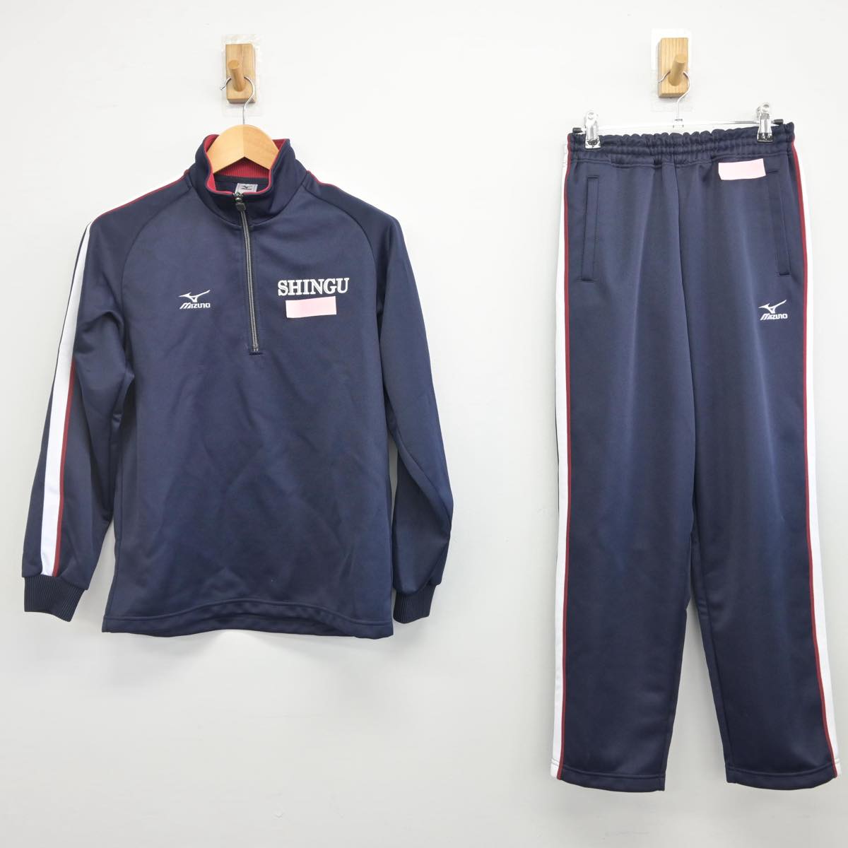 【中古】福岡県 新宮高等学校 女子制服 2点（ジャージ 上・ジャージ 下）sf030013