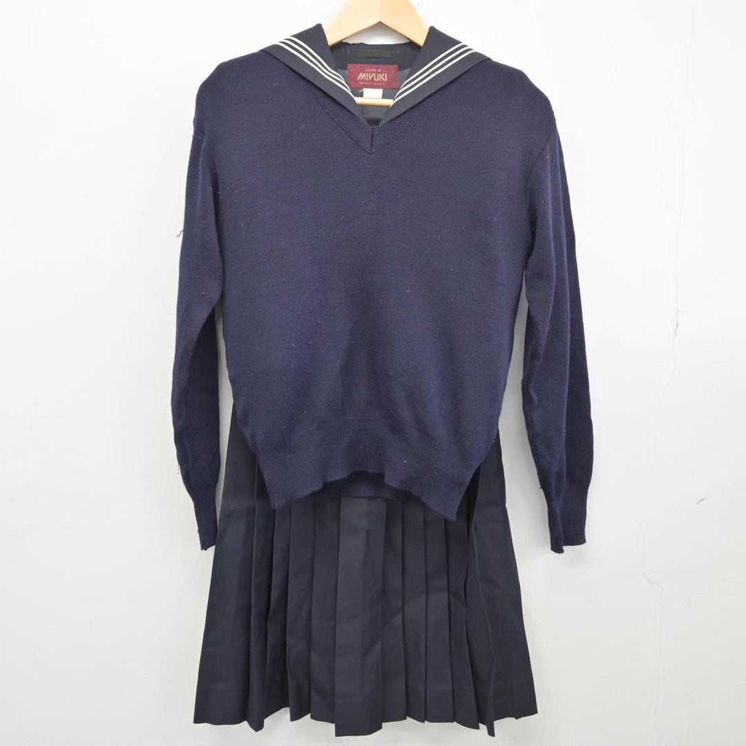 【中古】東京都 豊島岡女子学園高等学校 女子制服 4点（セーラー服・ニット・スカート）sf030018 | 中古制服通販パレイド