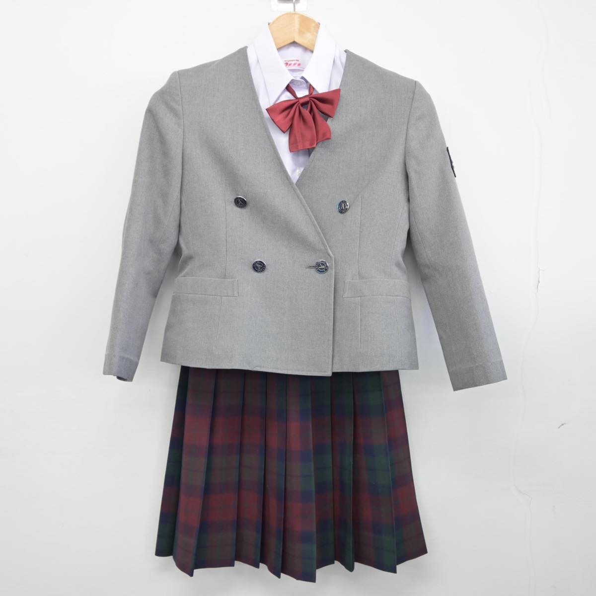 【中古】東京都 青山中学校 女子制服 4点（ブレザー・シャツ・スカート）sf030024