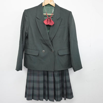 【中古】茨城県 谷和原中学校 女子制服 4点（ブレザー・ベスト・スカート）sf030032