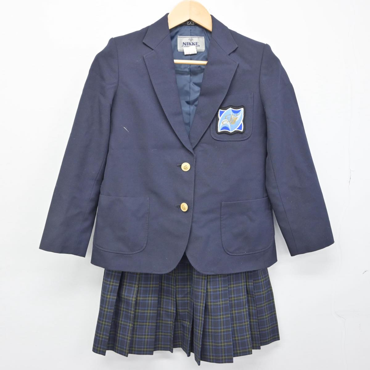 【中古】京都府 長岡第三中学校 女子制服 3点（ブレザー・スカート・スカート）sf030057