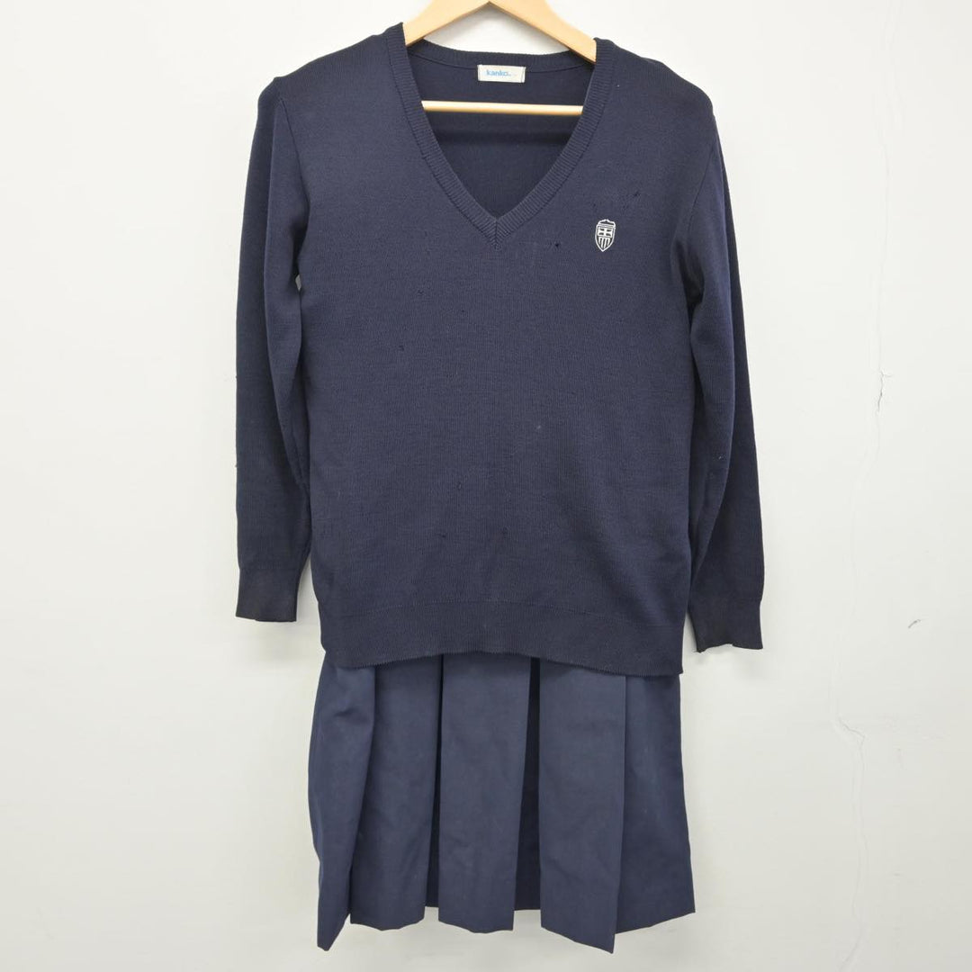 【中古】東京都 光塩女子学院 高等科 女子制服 2点（ニット・ジャンパースカート）sf030063 | 中古制服通販パレイド