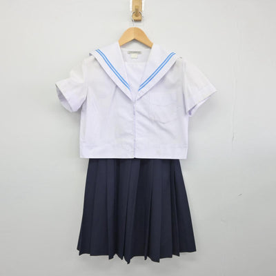 【中古】大阪府 富田林市立第二中学校 女子制服 2点（セーラー服・スカート）sf030072