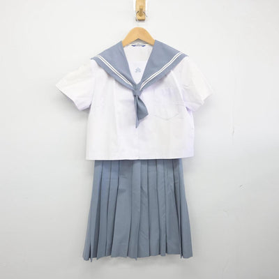 【中古】鹿児島県 鹿児島市立城西中学校 女子制服 5点（セーラー服・セーラー服・スカート）sf030084