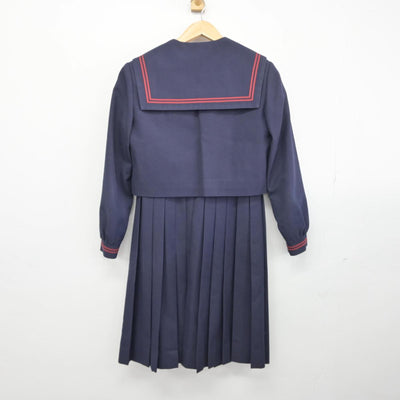 【中古】鹿児島県 鹿児島市立城西中学校 女子制服 2点（セーラー服・ジャンパースカート）sf030085