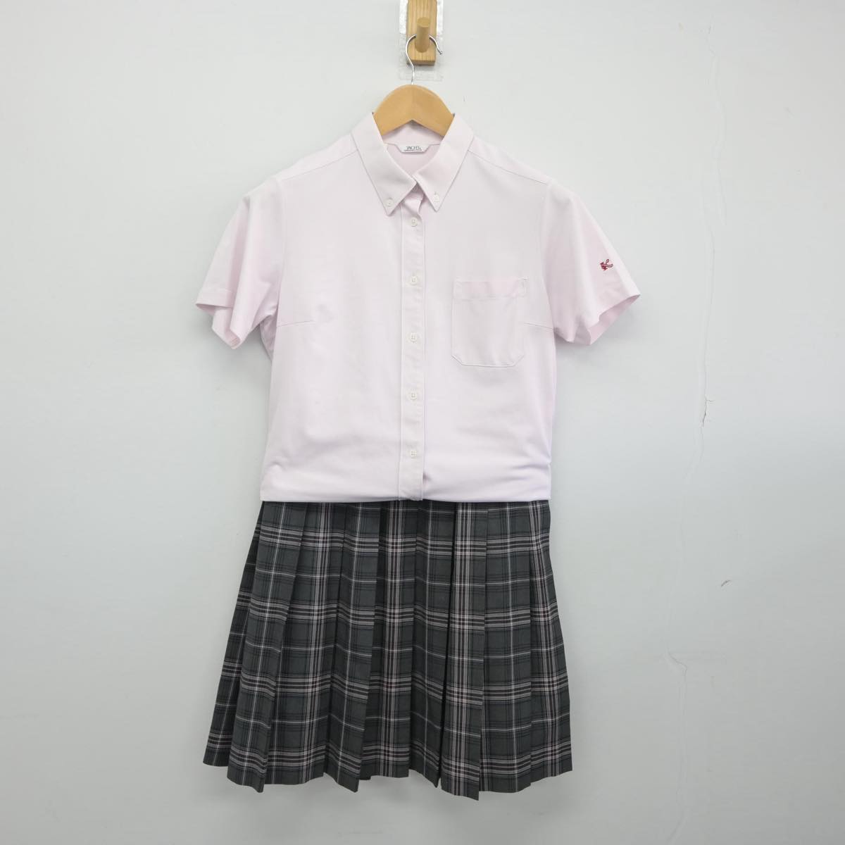 【中古】兵庫県 育英高等学校 女子制服 2点（シャツ・スカート）sf030090