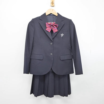 【中古】京都府 京都西山高等学校 女子制服 3点（ブレザー・スカート）sf030096