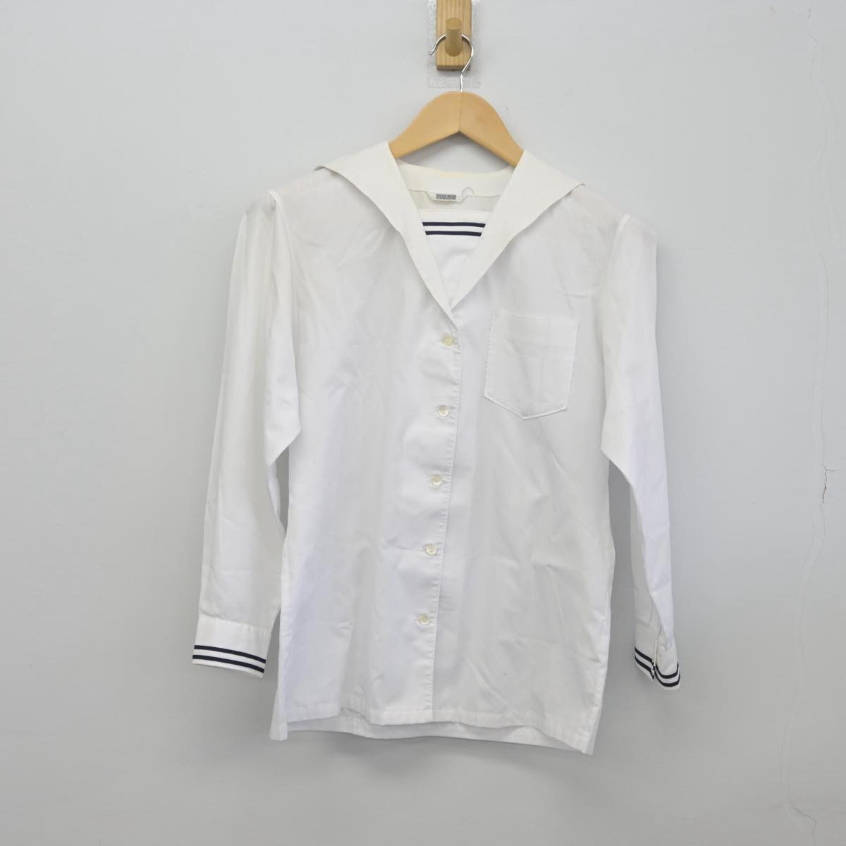 【中古】岡山県 就実高等学校 女子制服 3点（ブレザー・ベスト・シャツ）sf030108