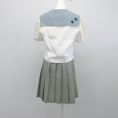 【中古】岡山県 就実高等学校 女子制服 2点（セーラー服・スカート）sf030110