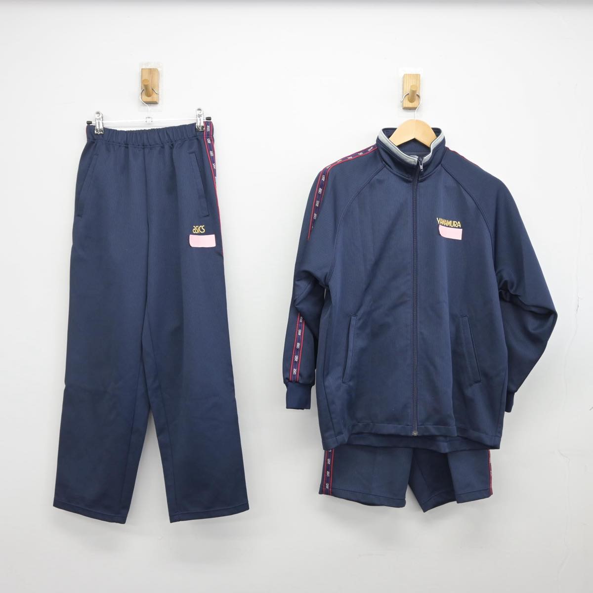 【中古】埼玉県 山村学園高等学校 女子制服 3点（ジャージ 上・ジャージ 下・体操服 下）sf030118