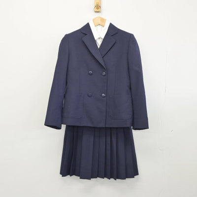 【中古】神奈川県 湘洋中学校 女子制服 4点（ブレザー・ベスト・シャツ・スカート）sf030132