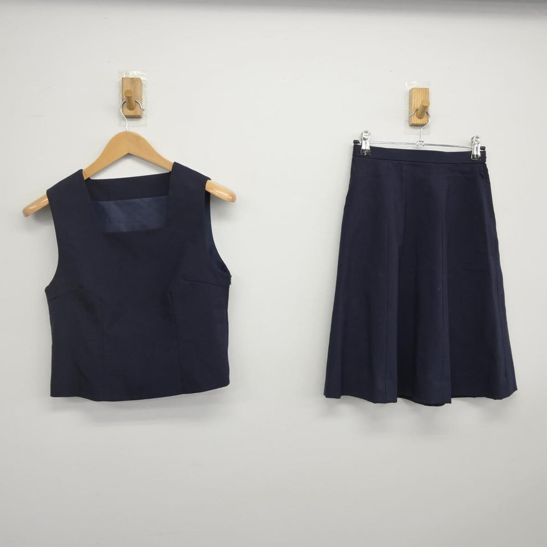 中古】群馬県 高崎女子高等学校 女子制服 2点(ベスト・スカート 中古】群馬県 高崎女子高等学校 女子制服 2点(ベスト・スカート
