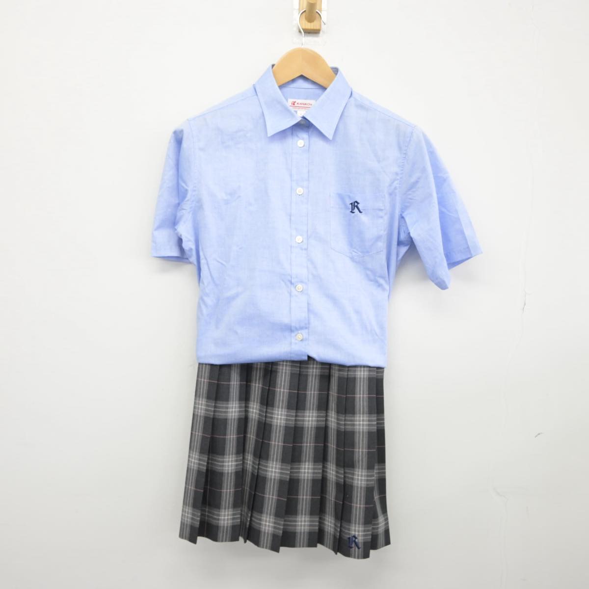 【中古】宮城県 古川黎明高等学校 女子制服 3点（シャツ・スカート）sf030144