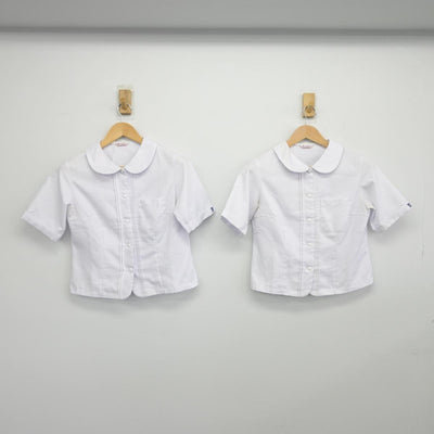 【中古】富山県 山室中学校 女子制服 3点（シャツ・スカート）sf030167