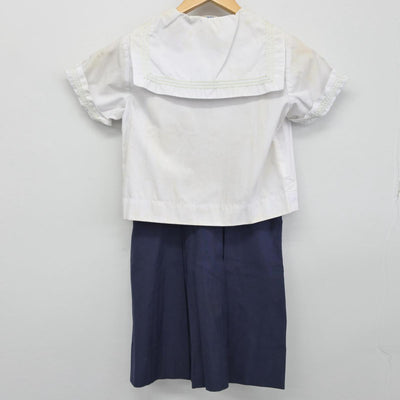 【中古】京都府 京都女子大学附属小学校 女子制服 2点（セーラー服・スカート）sf030174