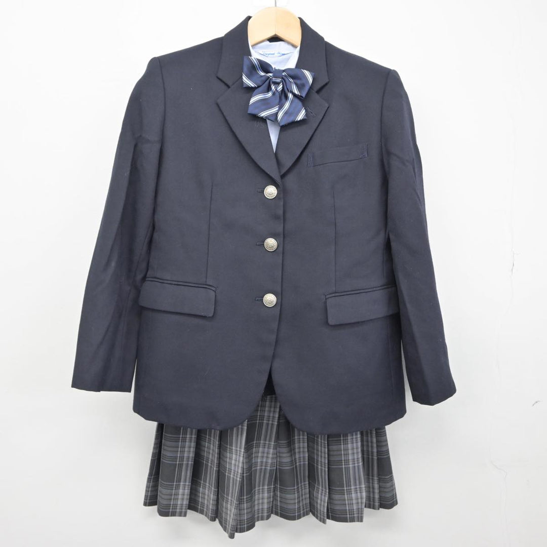 【中古】愛知県 瀬戸北総合高等学校 女子制服 5点（ブレザー・シャツ・スカート）sf030195