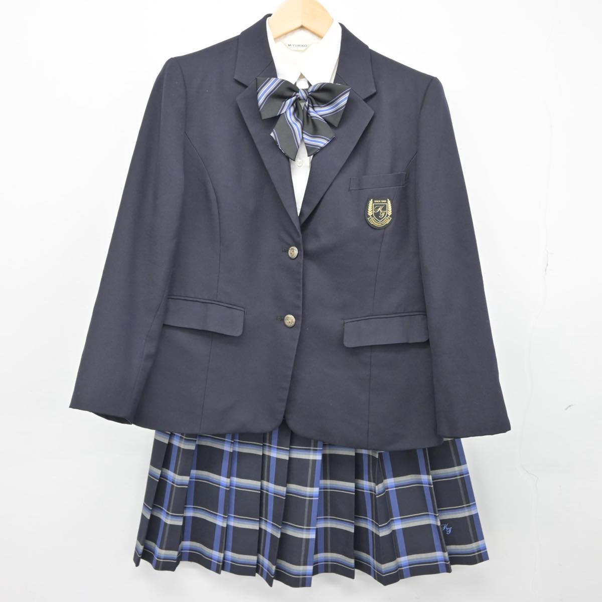 【中古】栃木県 國學院大學栃木高等学校 女子制服 5点（ブレザー・シャツ・スカート）sf030203