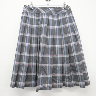 【中古】栃木県 國學院大學栃木高等学校 女子制服 3点（ニットベスト・スカート）sf030206