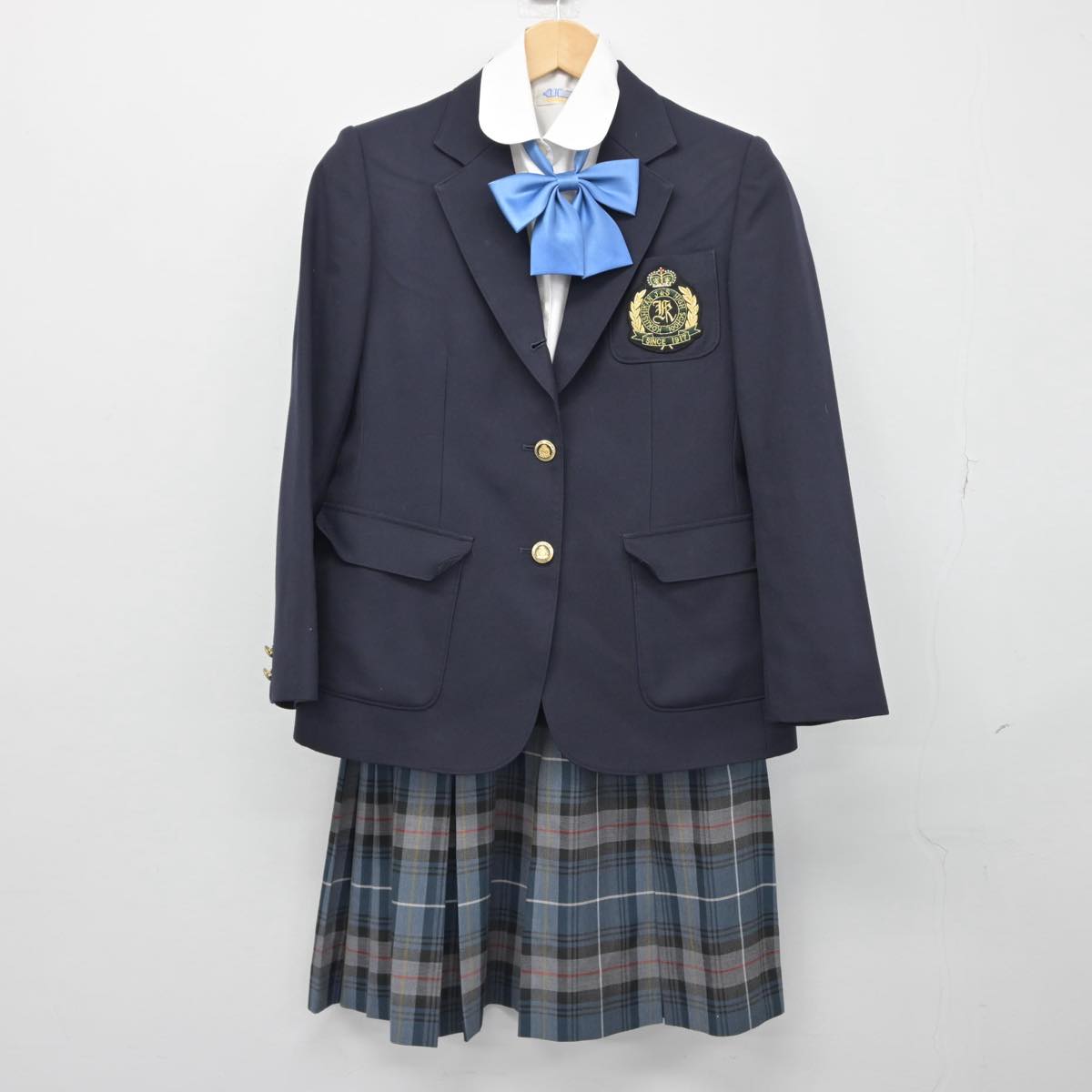 【中古】東京都 国士舘中学校高等学校 女子制服 5点（ブレザー・シャツ・スカート）sf030211