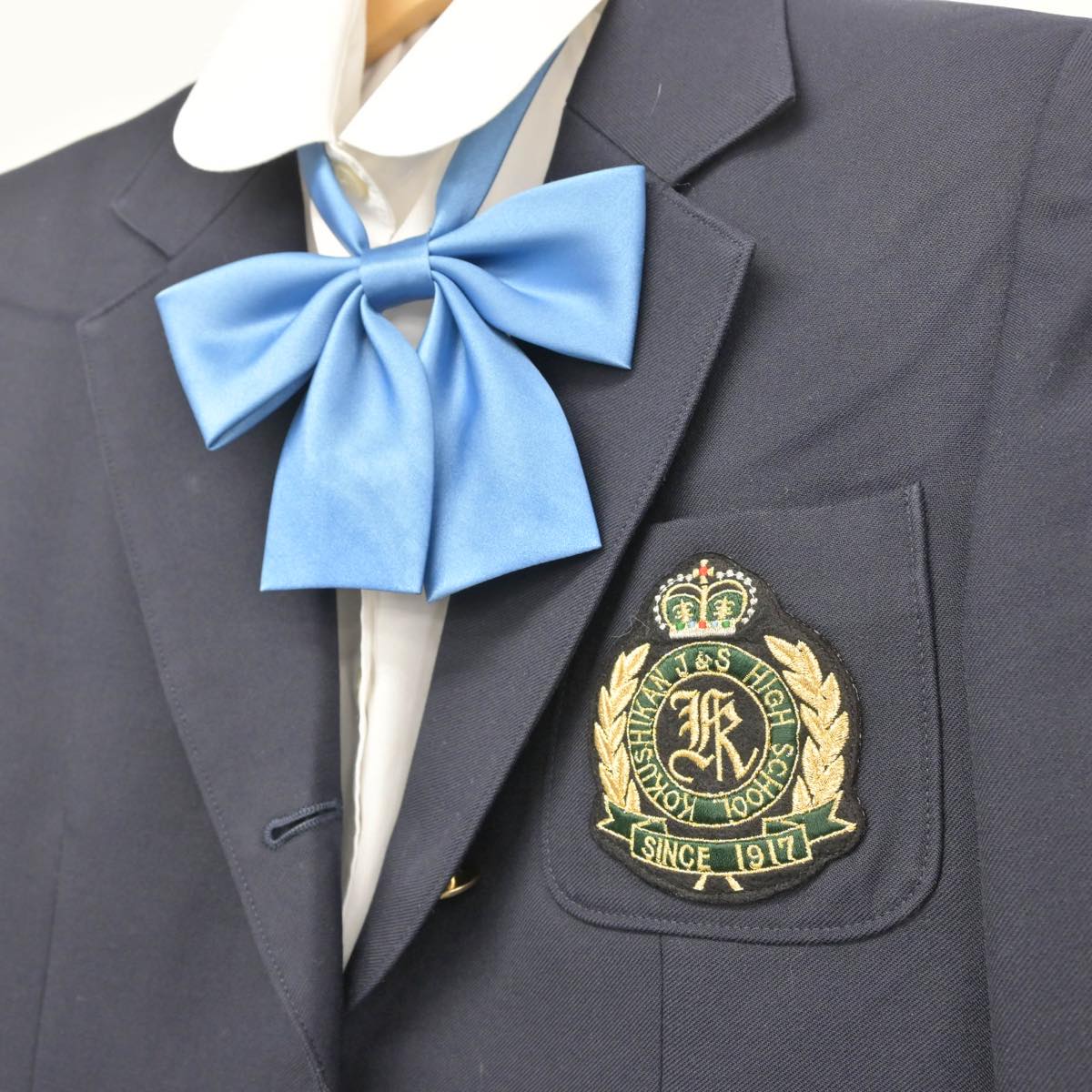 【中古】東京都 国士舘中学校高等学校 女子制服 5点（ブレザー・シャツ・スカート）sf030211