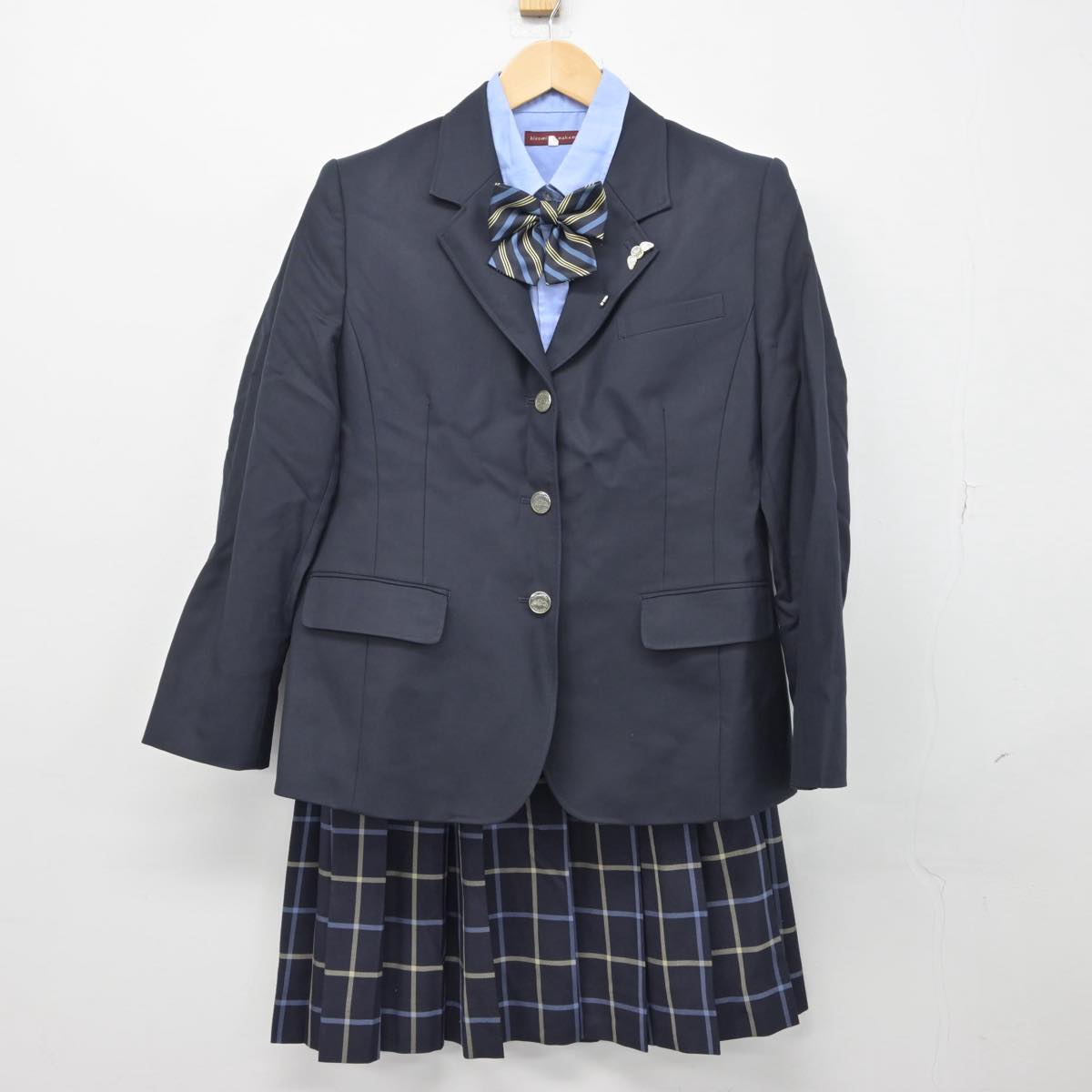 【中古】群馬県 高崎商科大学附属高等学校 女子制服 4点（ブレザー・シャツ・スカート）sf030216