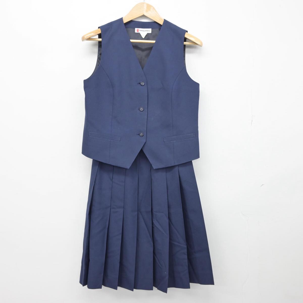 【中古】神奈川県 田奈中学校 女子制服 2点（ベスト・スカート）sf030221