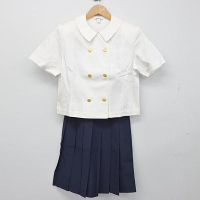 【中古】広島県 広島工業大学高等学校 女子制服 2点（シャツ・スカート）sf030225