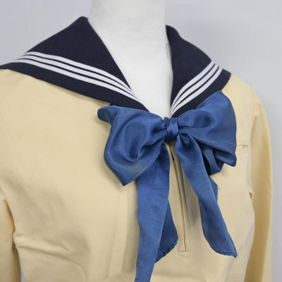 【中古】東京都 東京女学館中学校高等学校 女子制服 4点（セーラー服・スカート・スカート）sf030226