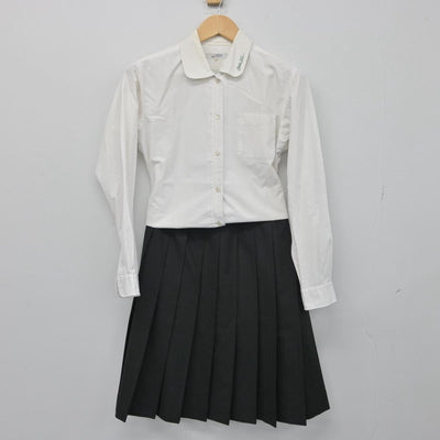 【中古】広島県 大竹高等学校 女子制服 3点（シャツ・スカート）sf030229